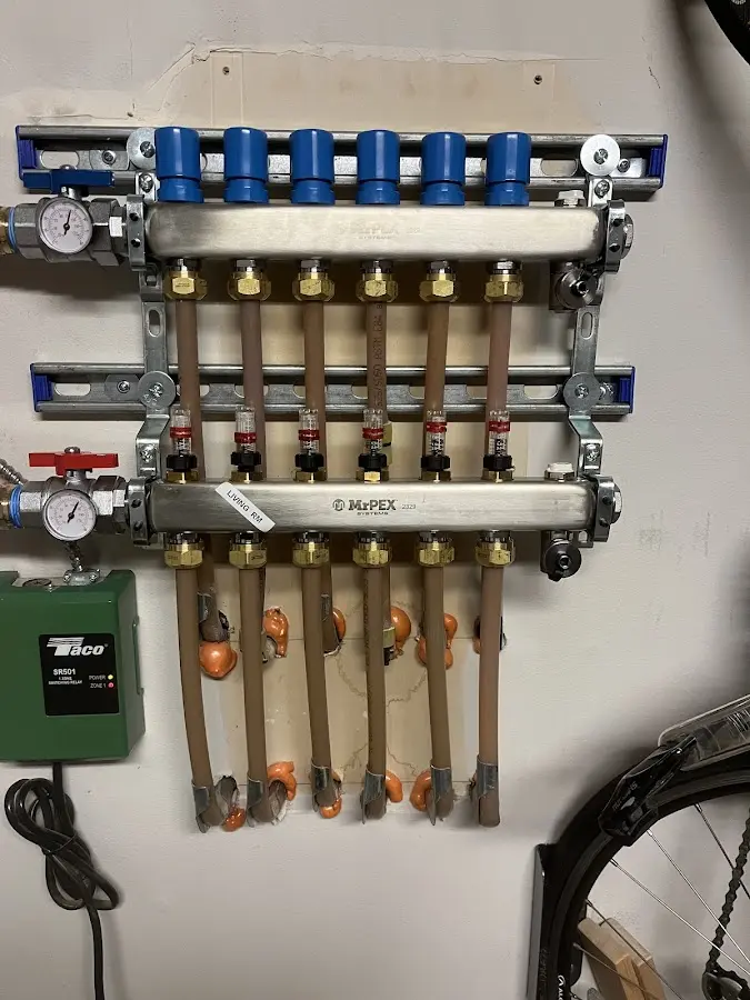 Plumber performing Gas Line Installation at a residential property in Sylvania